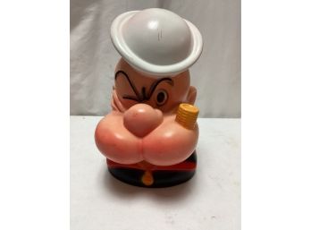 1972 Popeye Head Vinyl Bank - Pay Pal Plastics