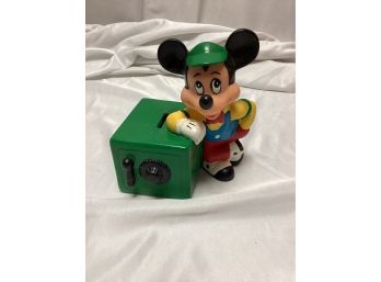 Walt Disney Banker Mickey Mouse Coin Bank