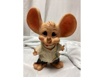 1970s Large Eared Vinyl Mouse Bank