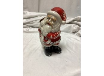 Vintage Santa My Xmas Fun Ceramic Bank