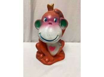 Whimsical Orange Money With Cown Plastic Piggy Bank