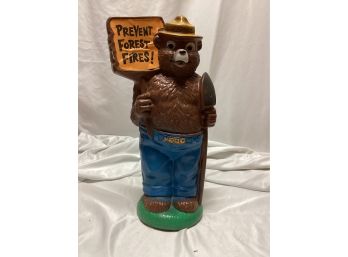 1972 Smokey The Bear Vinyl Bank - Pay Pal Plastics