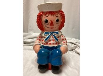 1972 Raggedy Andy Vinyl Bank