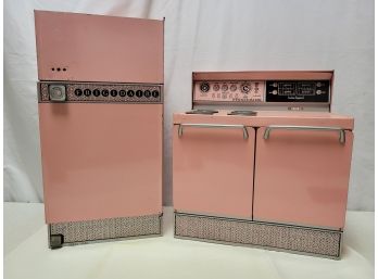 Vintage Frigidaire Custom Imperial Metal Play Stove & Refrigerator