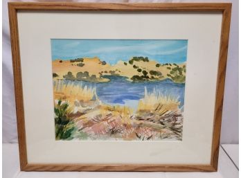 Beautiful Signed Watercolor Framed Artwork