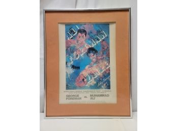 Muhammad Ali Vs George Forman - Leroy Neiman Framed Lithograph