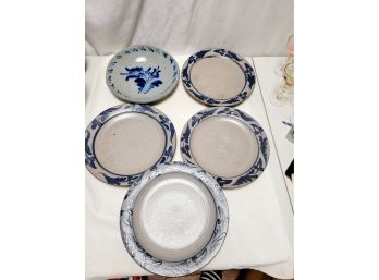 Rowe Pottery Plates Lot