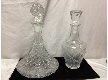 Ship's Decanter & Daum France French Crystal Decanter