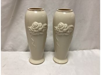 Two Lenox Bud Vases