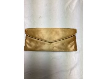 Vintage Gold/blue Satin Evening Wallet