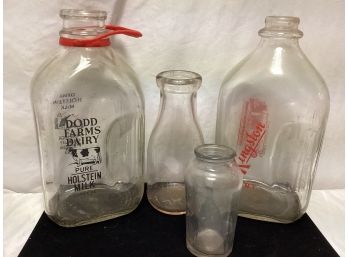 Vintage Milk Bottle Lot