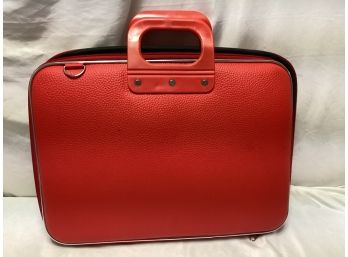 Red Leather Bombata It Laptop Case