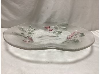 Vintage Glass Serving Platter