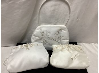 White Satin Purse Lot