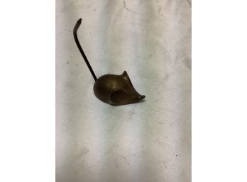 Brass Mouse Figure/candle Snuffer