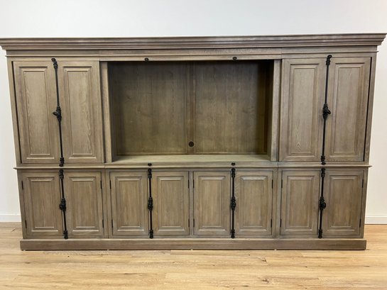 Restoration Hardware French Paneled Media Cabinet