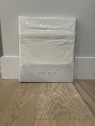 Kassatex White Queen Flat Sheet New In Package (1 Of 2)