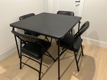 Folding Card Table With 4 Folding Chairs