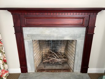 Dark Wood Stained Mantle