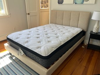 Full Size Upholstered Bed With Mattress