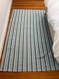 Dash And Albert Blue Striped Area Rug