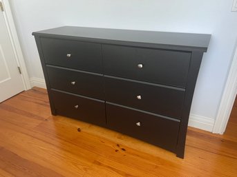 Black Six Drawer Dresser