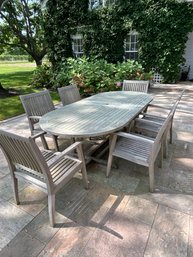 BarlowTyrie Teak Dining Table With 6 Chairs