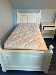 White Twin Headboard And Mattress