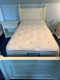 White Twin Headboard And Mattress