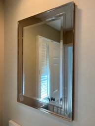 Mirrored Framed Mirror With Beveled Glass