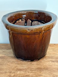 Antique Glazed Plant Pot