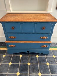 Blue Wooden Dresser