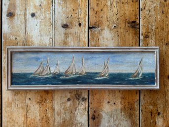 Sailboat Painting Signed By Artist