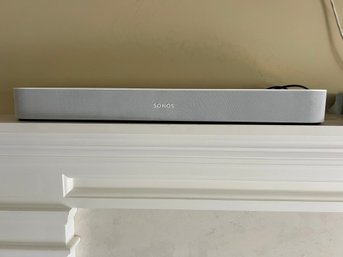 White Sonos Beam Soundbar