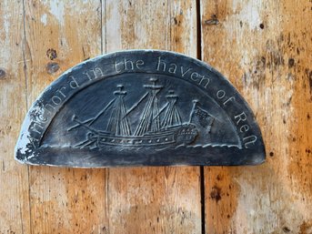 Anchor'd In The Haven Of Rest Ceramic Wall Plaque