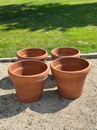 Lot Of 4 Terra Cotta Planters