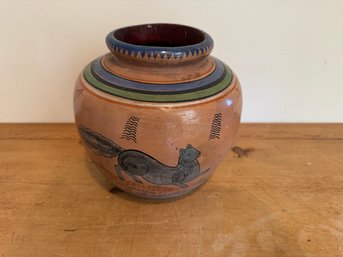 Hand Painted Mexican Pot
