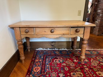 Antique Pine Console Table