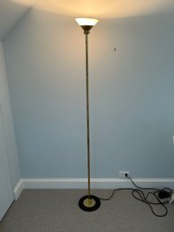 Brass And Black Metal Floor Lamp Attributed To Giuseppe Ostuni And Renato Forti