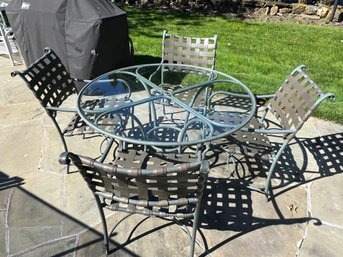 Brown Jordan Outdoor Table And Four Chairs