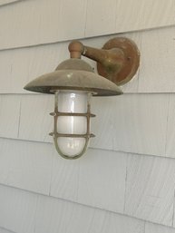 Lot Of 3 Copper Outdoor Wall Sconces