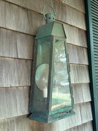 Pair Of Outdoor Copper Sconces