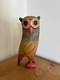 Wood Carved Owl