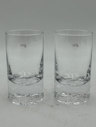 Pair Of Nude Glass Tumblers