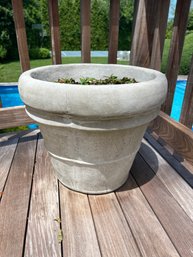 Round Cement Planter