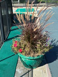 Single Glazed Green Ceramic Planter