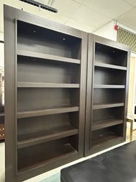 Pair Of Wooden Bookshelves