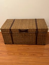 Wicker And Wood Chest