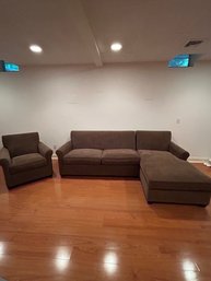 Crate And Barrel Sofa And Arm Chair