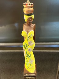 Wood Carving Of Bahamas Woman